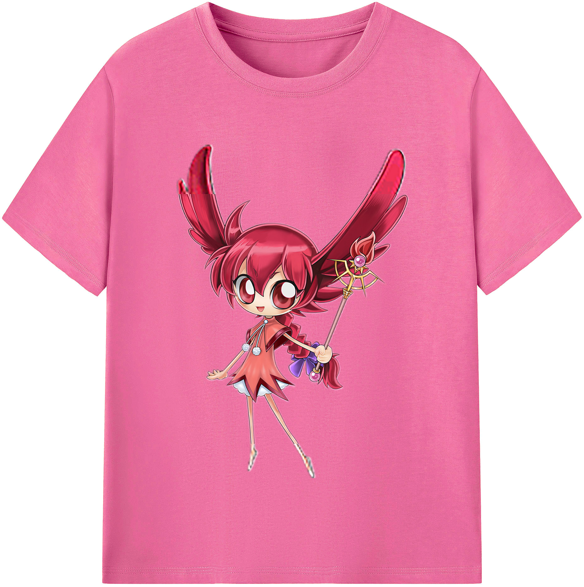 （画像用） 遊☆戯☆王 Yu-Gi-Oh! レディースカジュアルプリントTシャツ（綿100％）